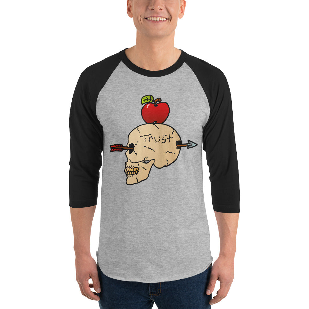 Trust Me 3/4 sleeve raglan shirt