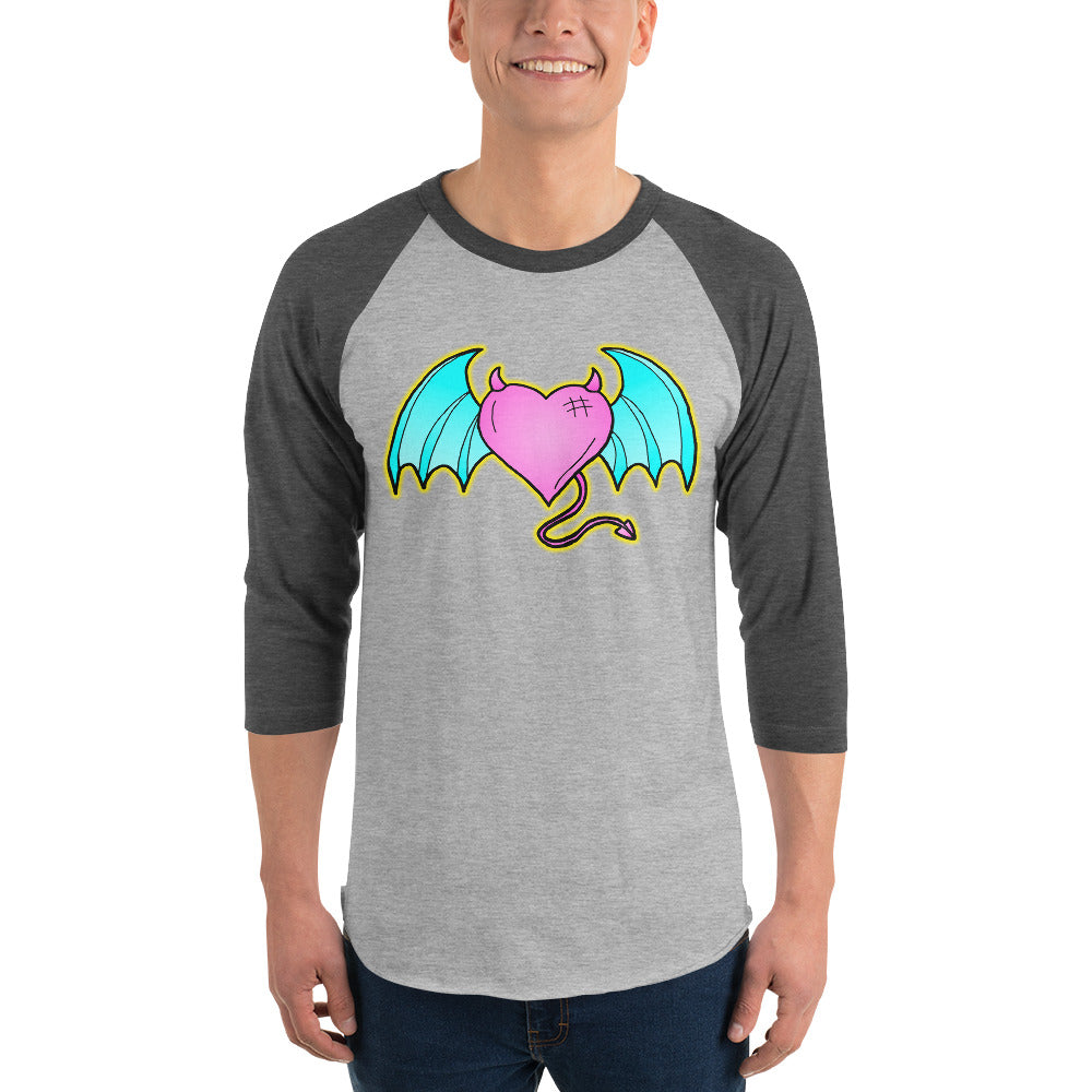 Devil of Love 3/4 sleeve raglan shirt