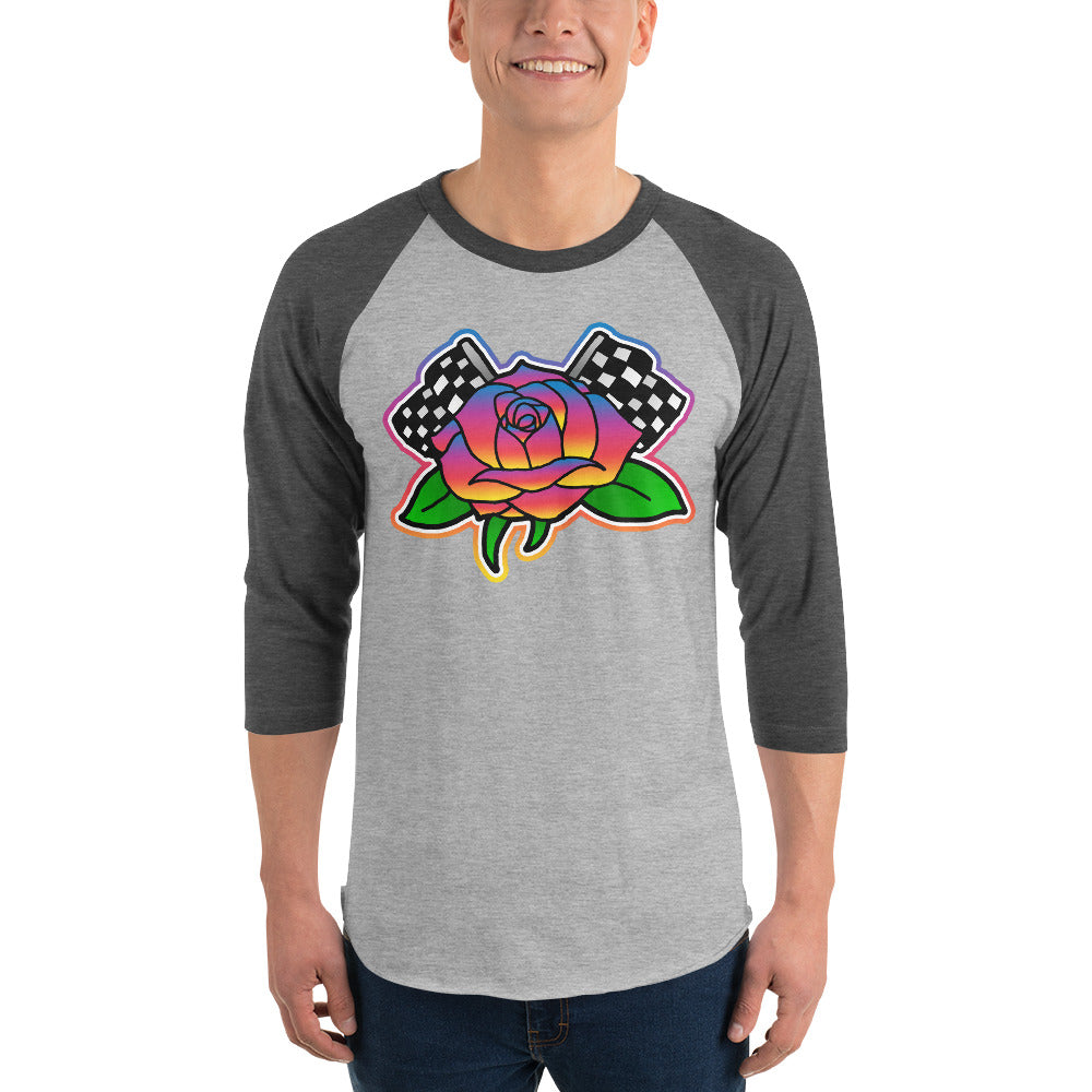 Rose to Victory 3/4 sleeve raglan shirt