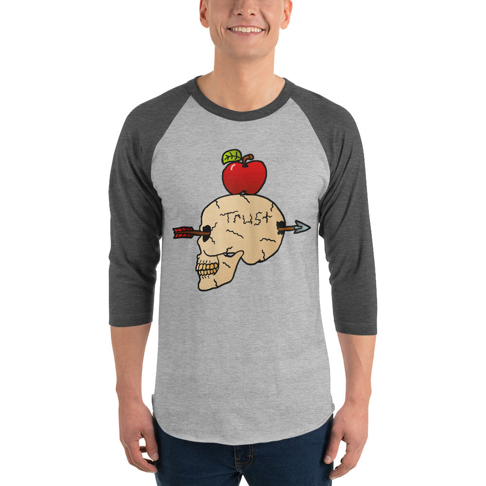 Trust Me 3/4 sleeve raglan shirt