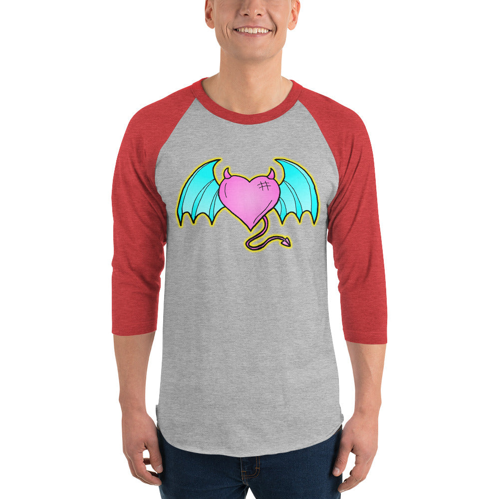 Devil of Love 3/4 sleeve raglan shirt