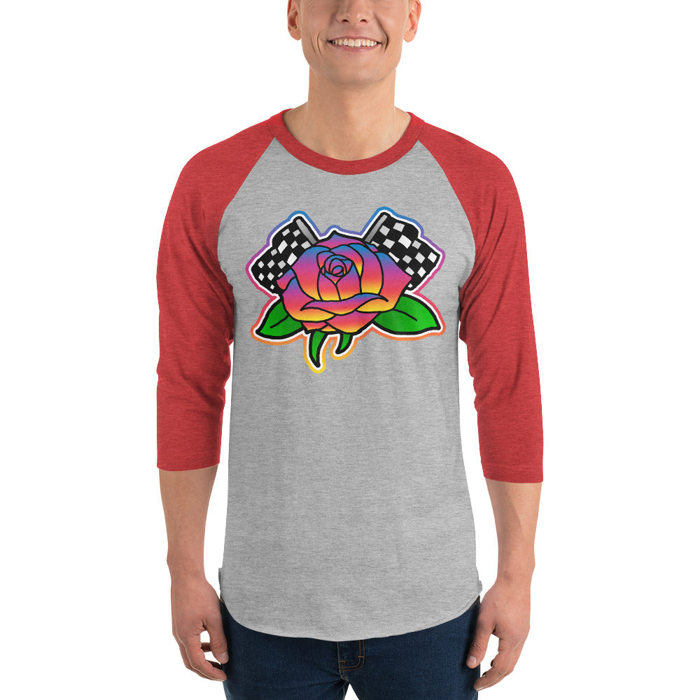 Rose to Victory 3/4 sleeve raglan shirt