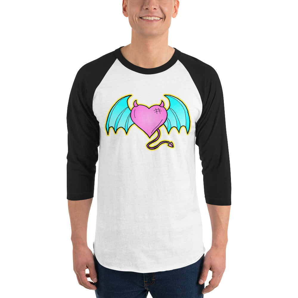 Devil of Love 3/4 sleeve raglan shirt