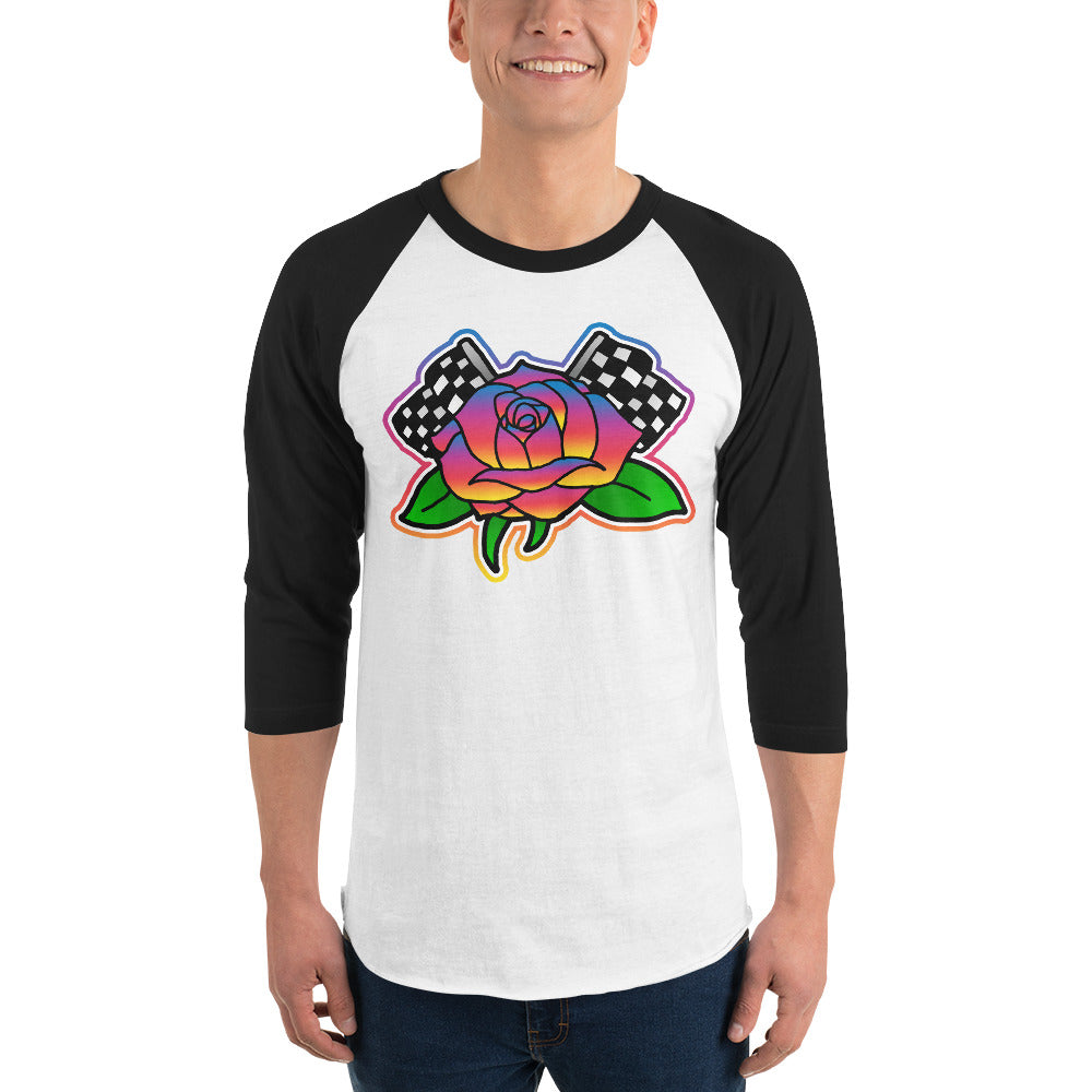 Rose to Victory 3/4 sleeve raglan shirt