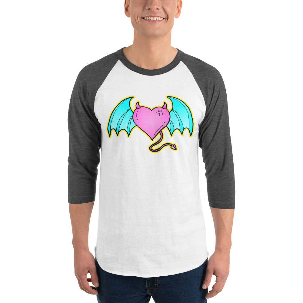 Devil of Love 3/4 sleeve raglan shirt