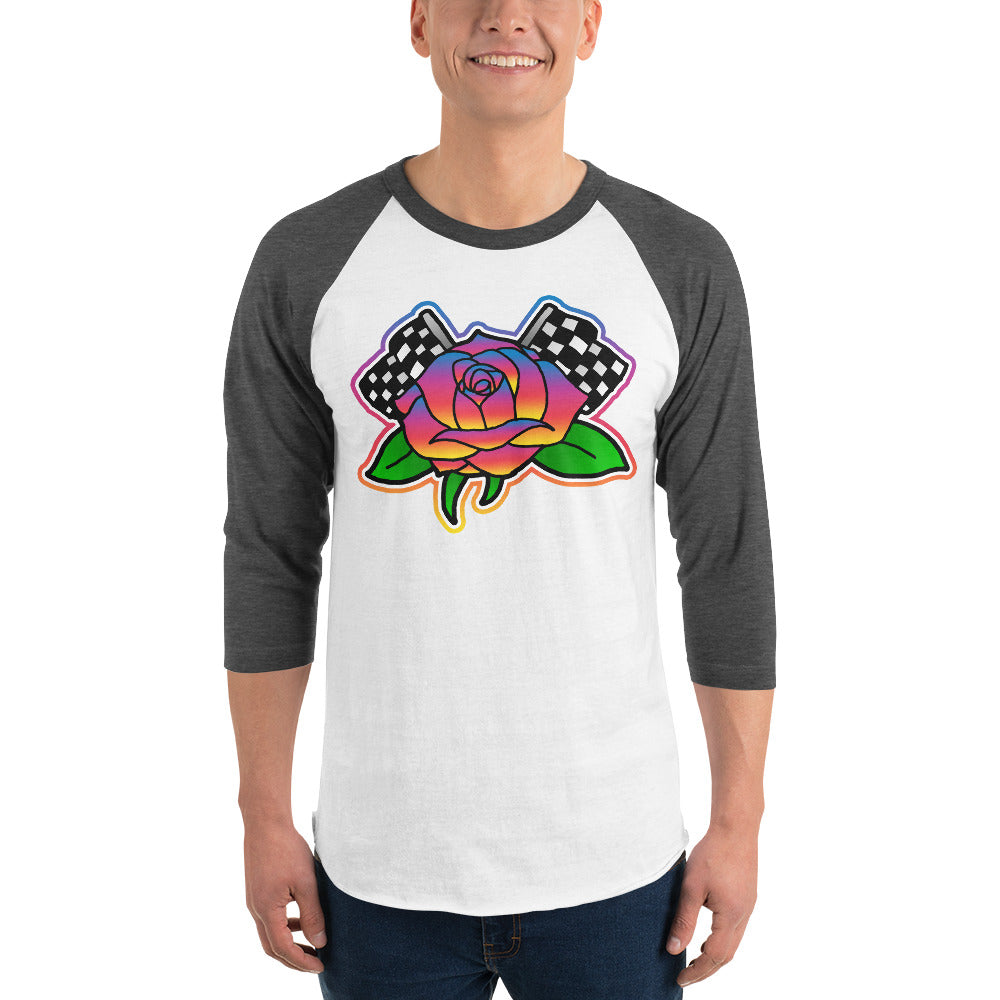 Rose to Victory 3/4 sleeve raglan shirt