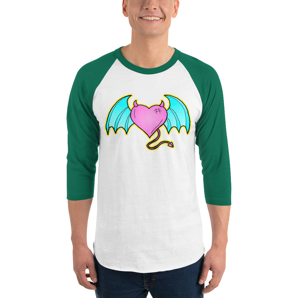 Devil of Love 3/4 sleeve raglan shirt