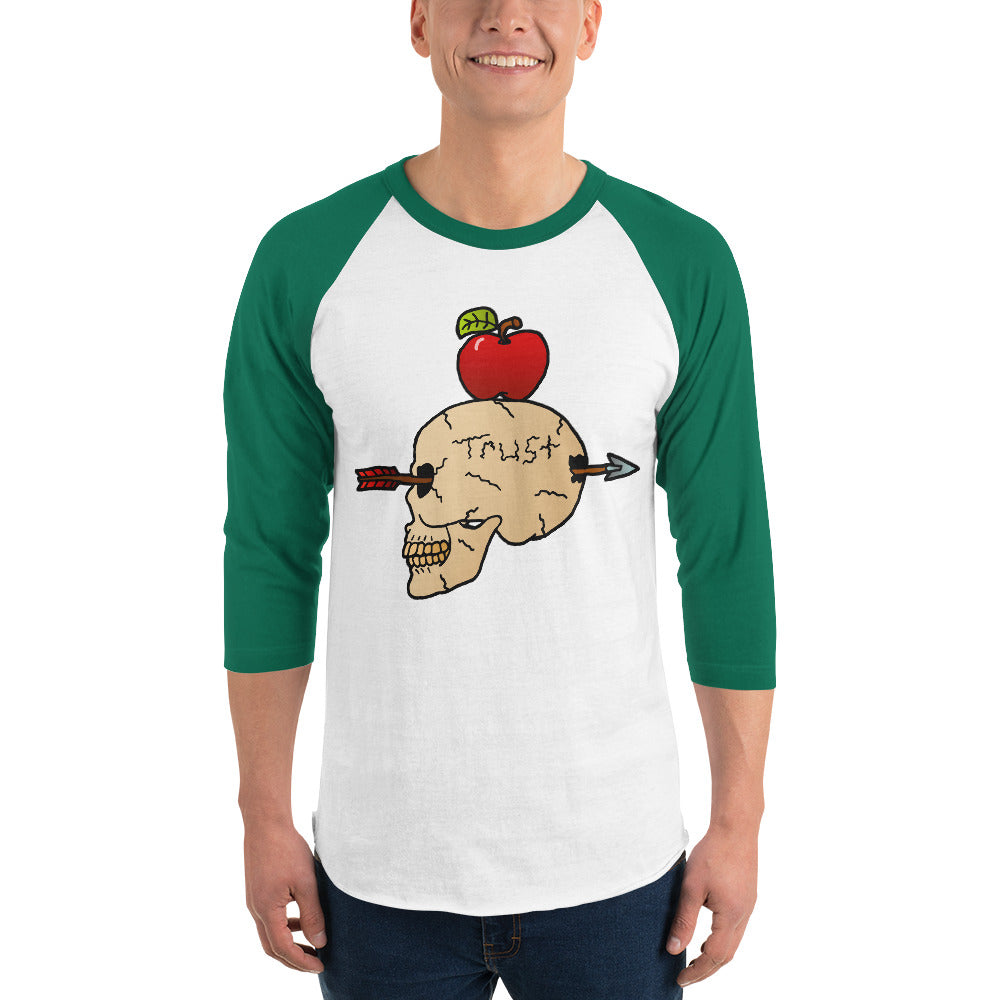 Trust Me 3/4 sleeve raglan shirt