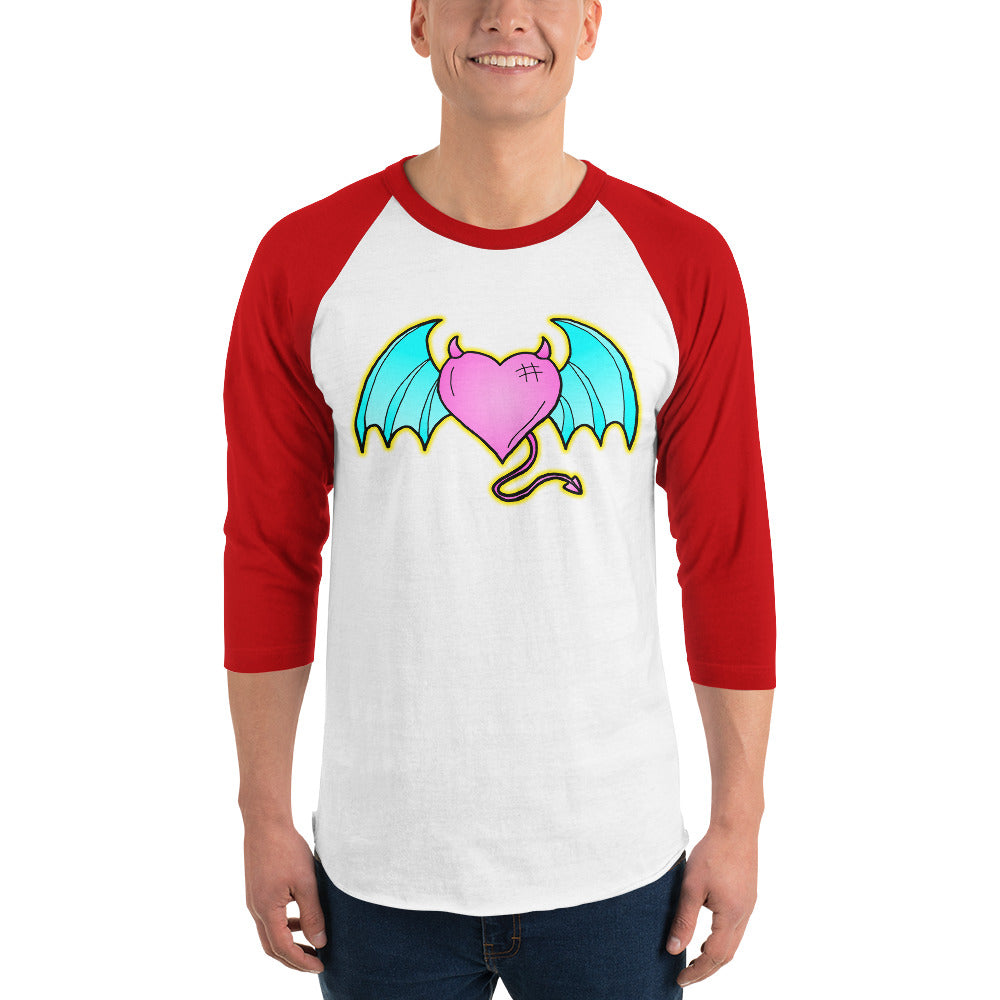 Devil of Love 3/4 sleeve raglan shirt