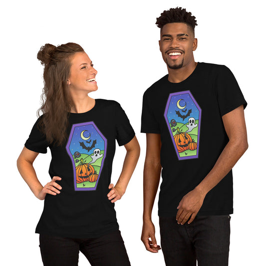 Pumpkins Have Ghosts? Unisex t-shirt