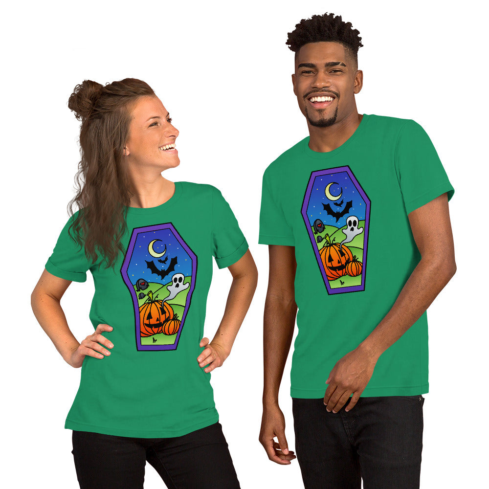 Pumpkins Have Ghosts? Unisex t-shirt