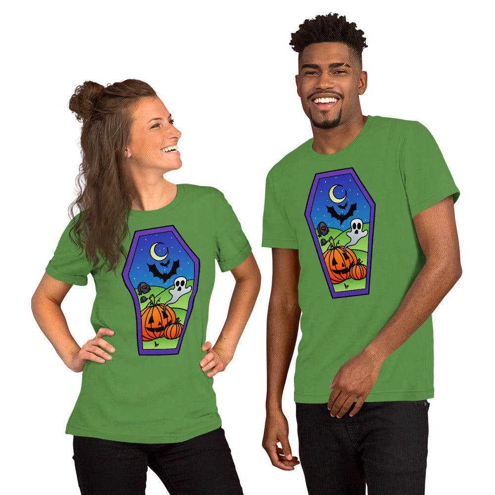 Pumpkins Have Ghosts? Unisex t-shirt