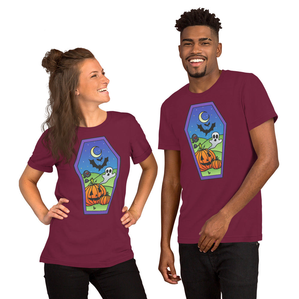 Pumpkins Have Ghosts? Unisex t-shirt