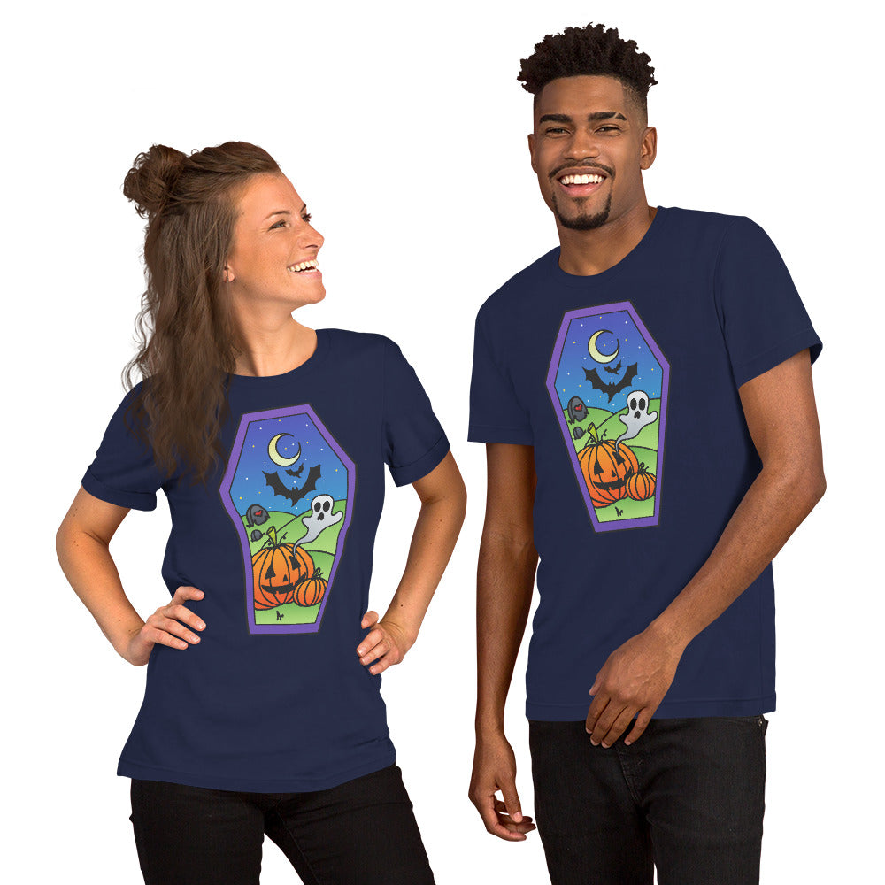 Pumpkins Have Ghosts? Unisex t-shirt