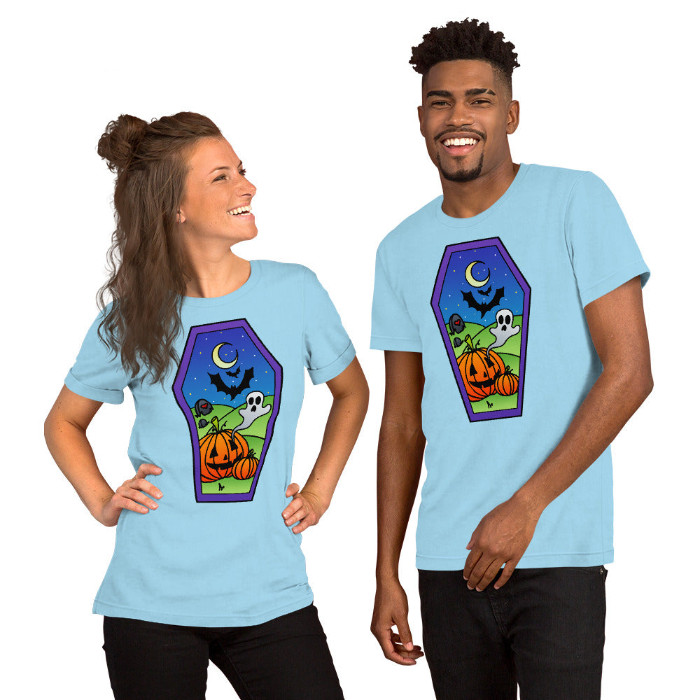 Pumpkins Have Ghosts? Unisex t-shirt