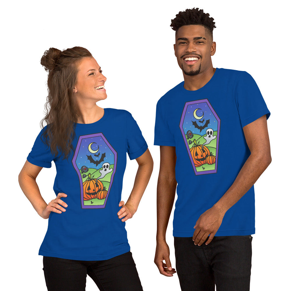 Pumpkins Have Ghosts? Unisex t-shirt