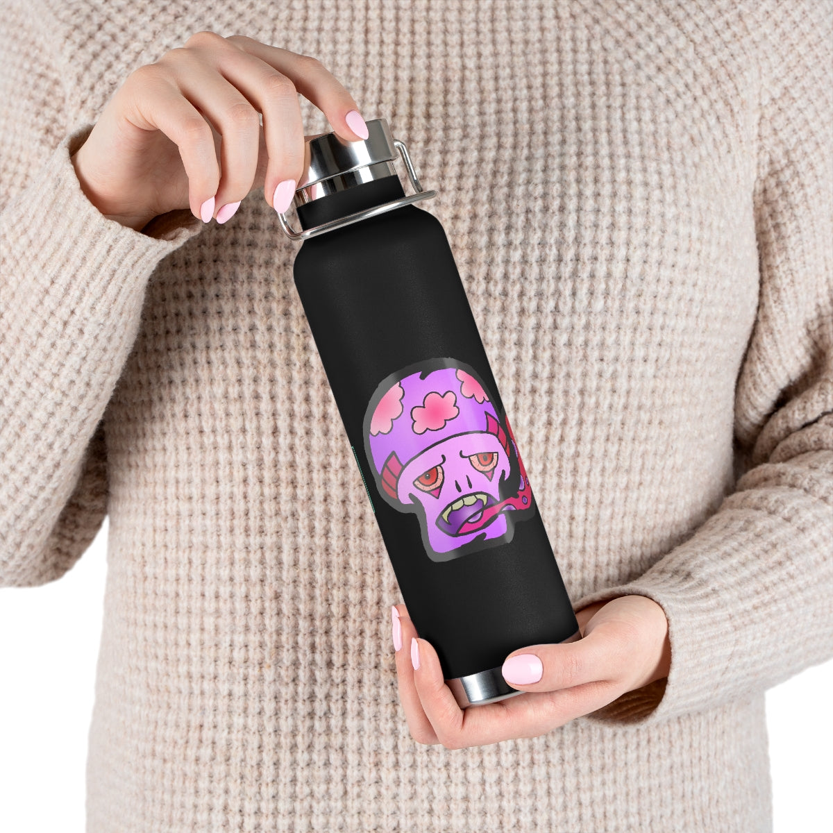 Pink Shroom 22oz Vacuum Insulated Bottle