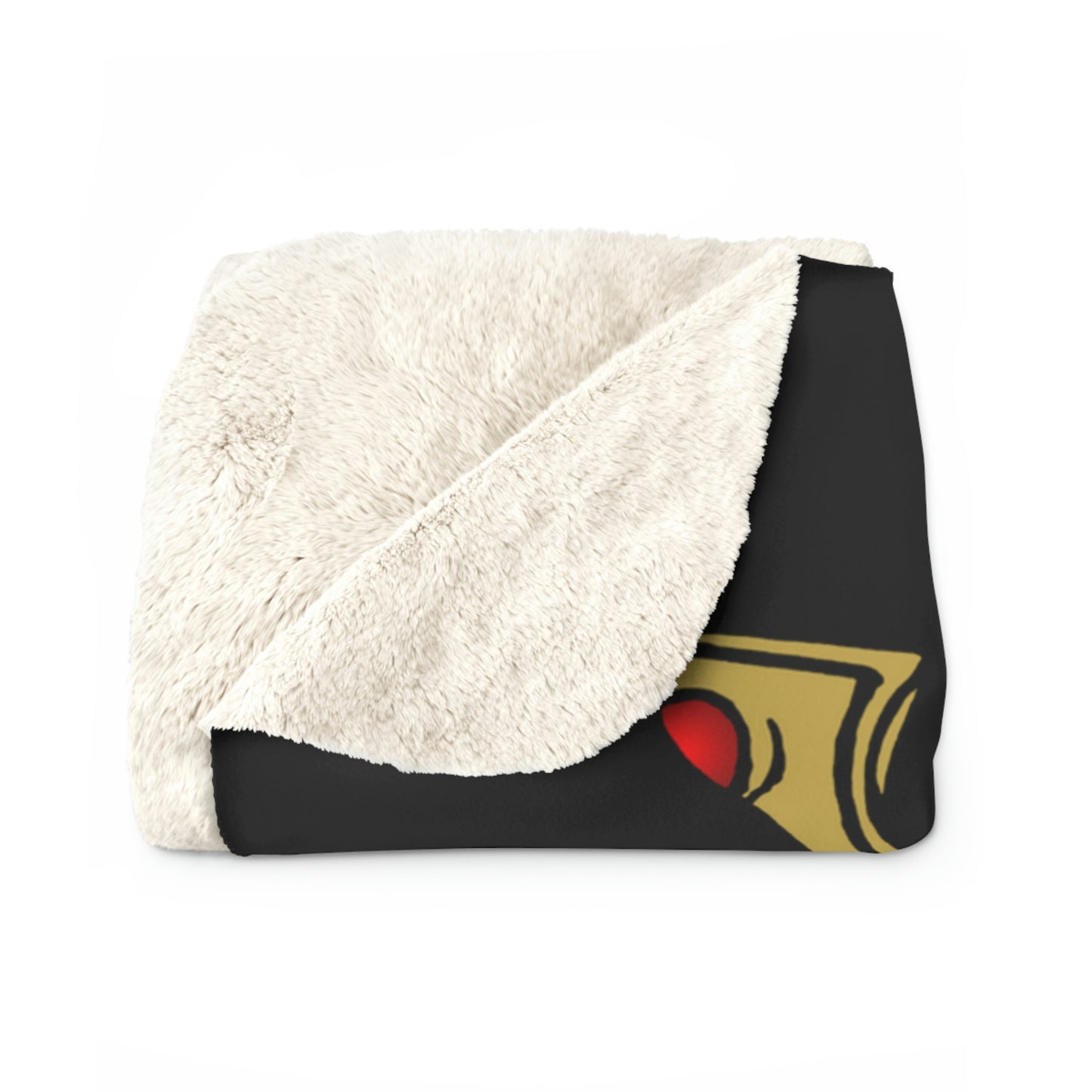 Triple Skull Crown Sherpa Fleece Blanket