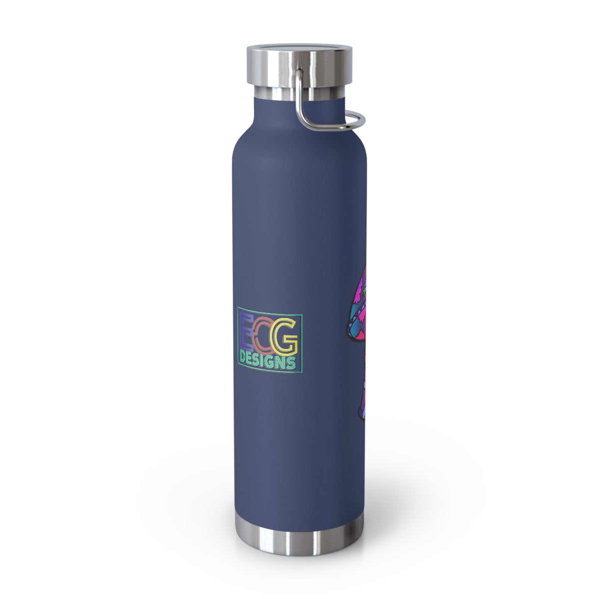 Rainbow Skull Shroom 22oz Vacuum Insulated Bottle