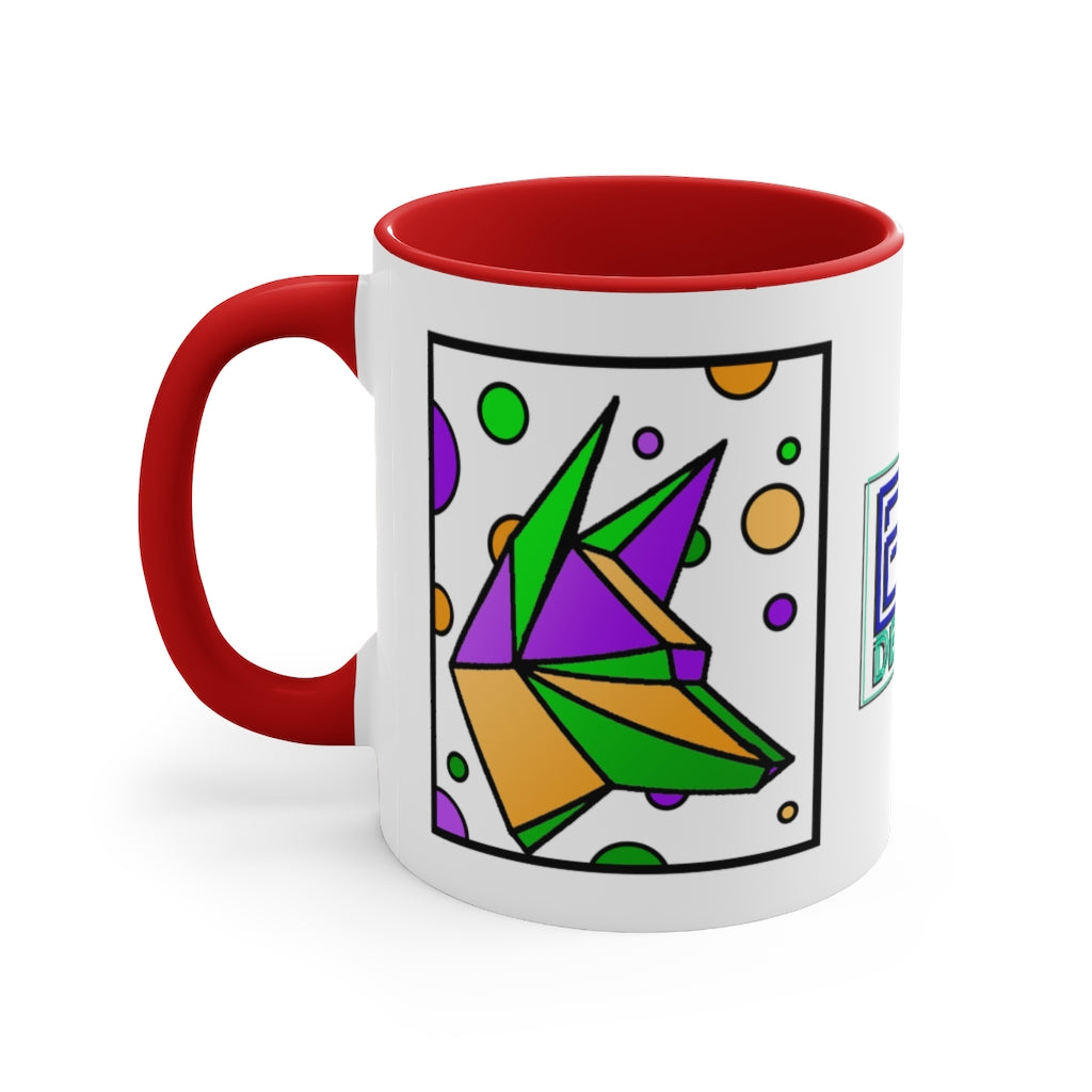 Mardi Gras Box Dog Accent Coffee Mug, 11oz