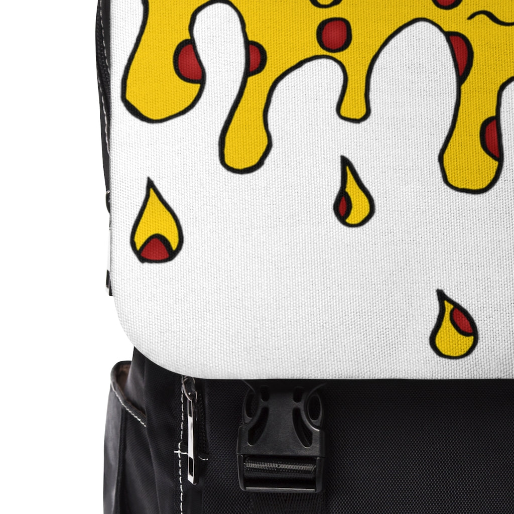 Cheesy Pizza Unisex Casual Shoulder Backpack