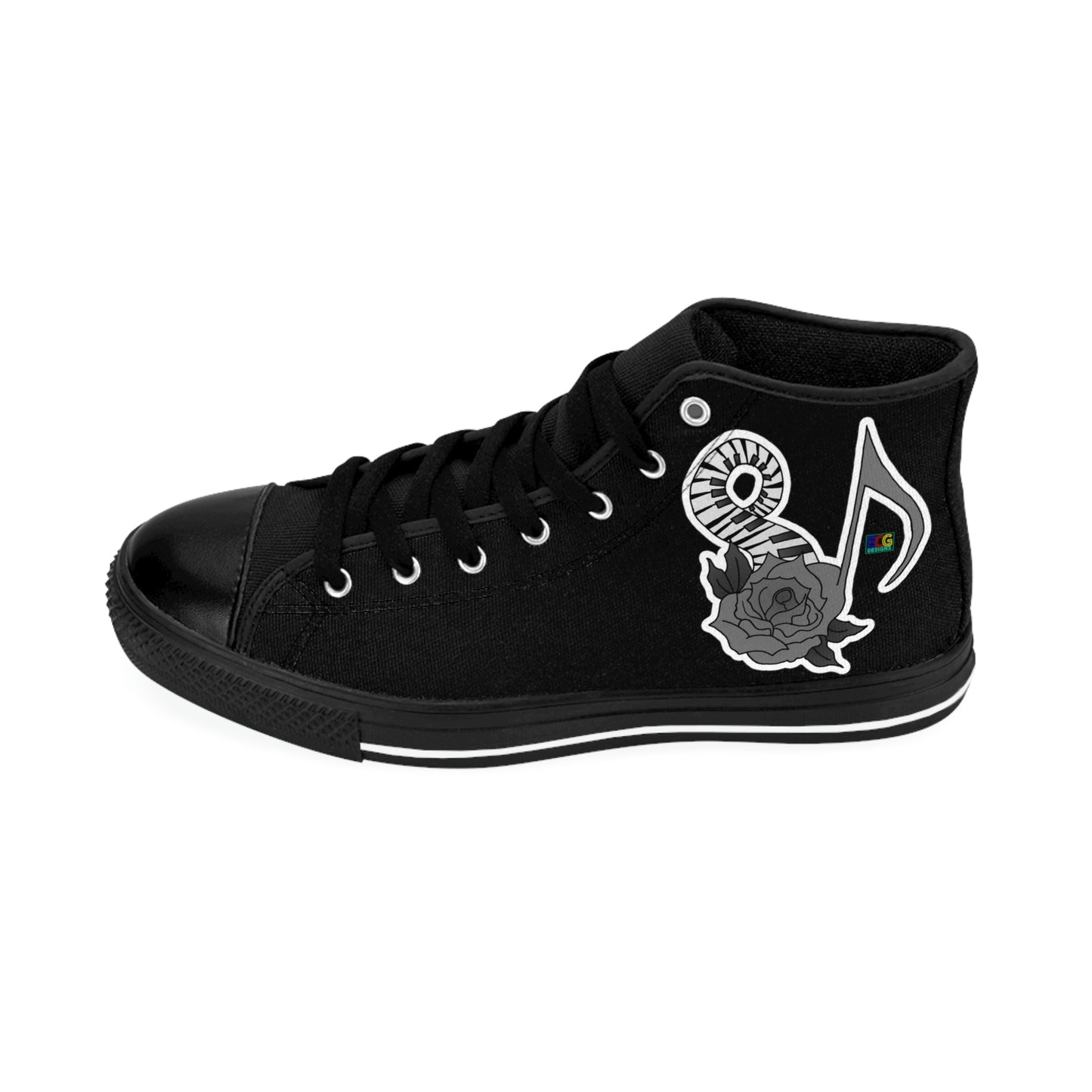 Musical Rose Men's Classic Sneakers