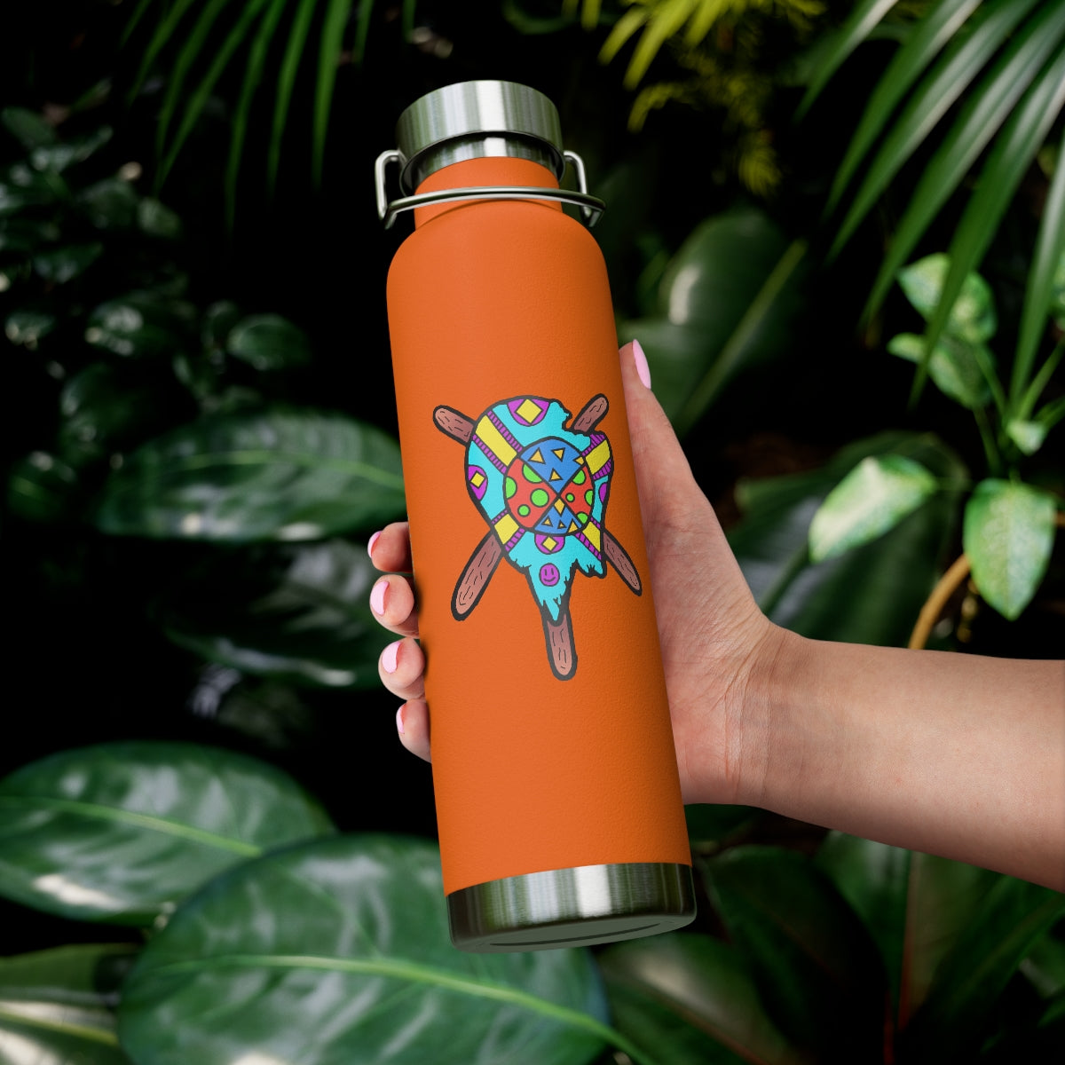 Multicolored Melted Popsicle 22oz Vacuum Insulated Bottle