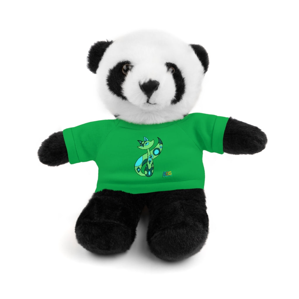 Green Cat Stuffed Animals with Tee