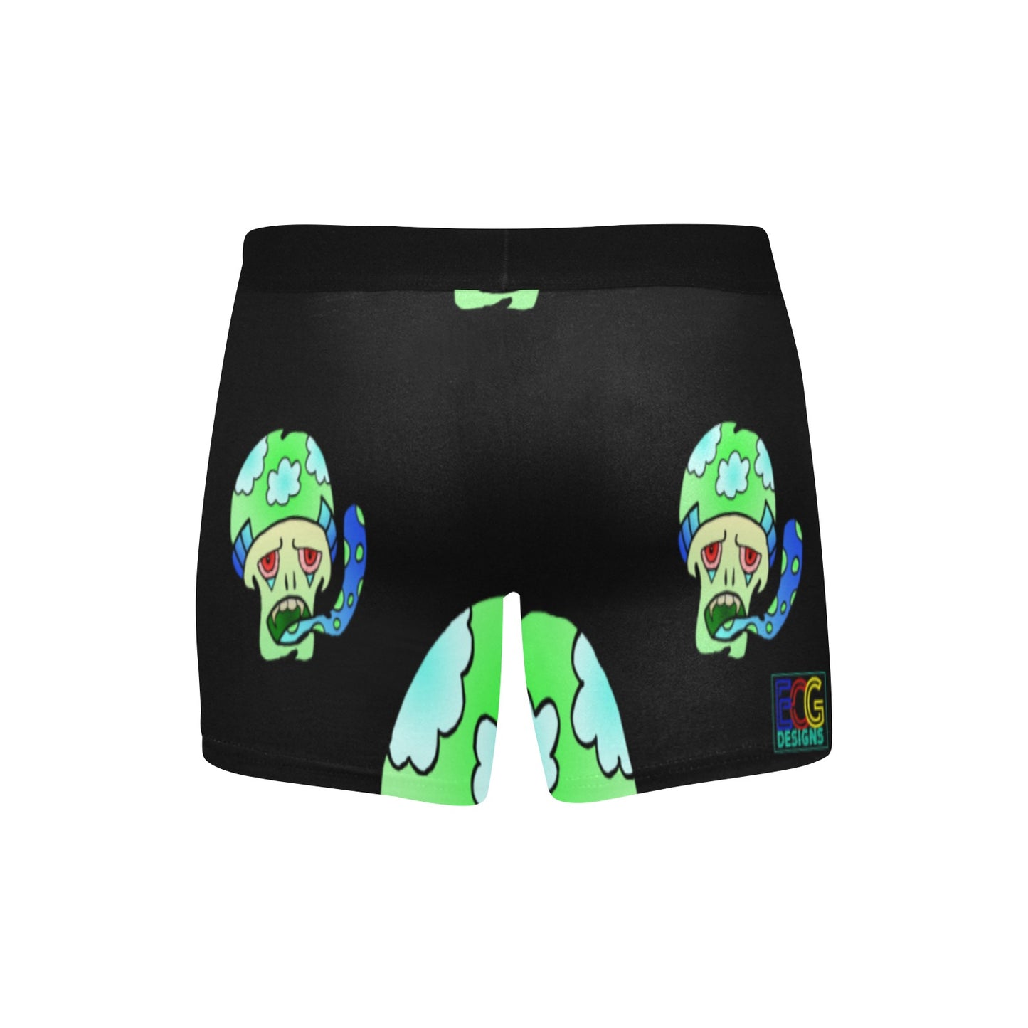 Green Shroom Men's Boxer Briefs with Inner Pocket (Model L34)