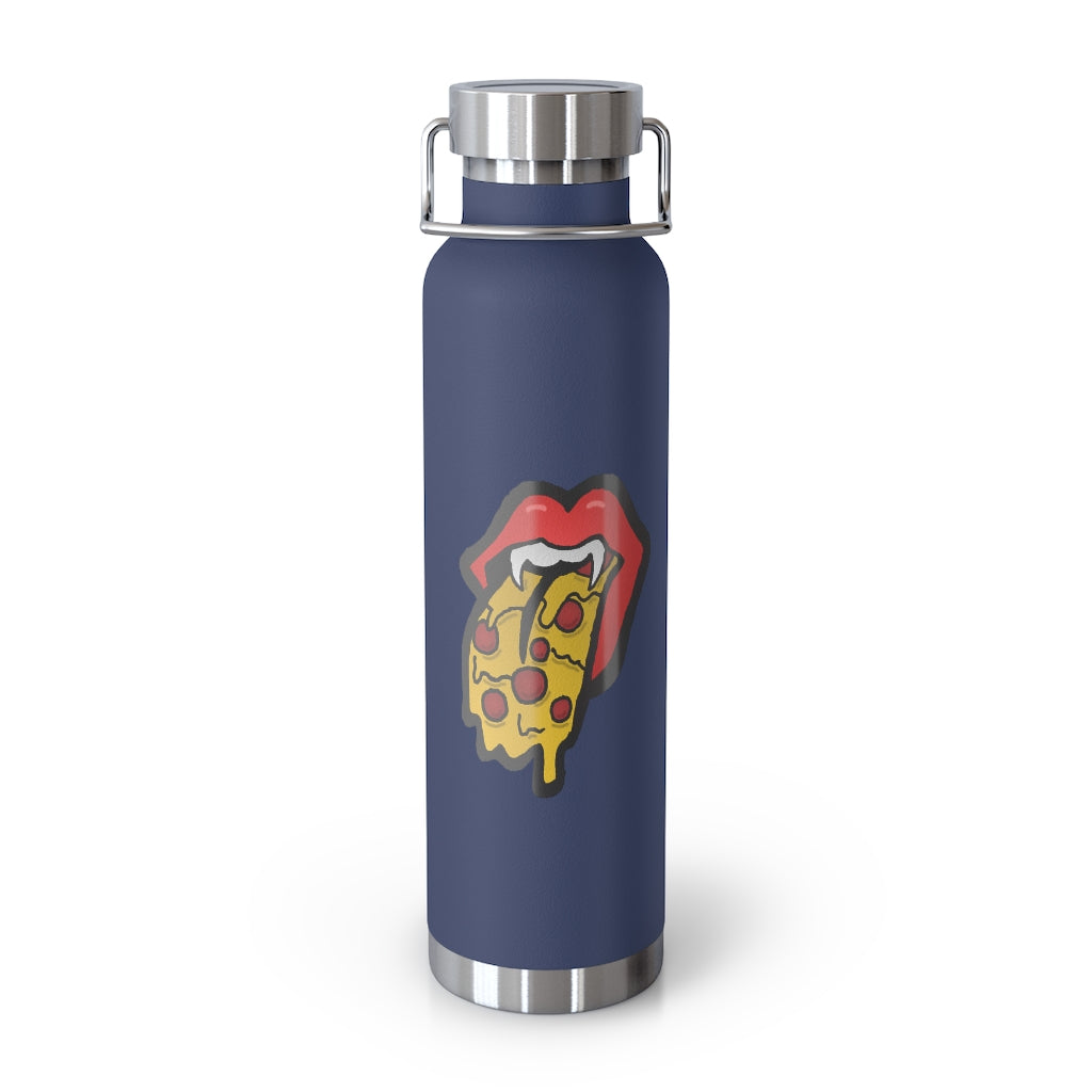 Red Pizza Tongue 22oz Vacuum Insulated Bottle