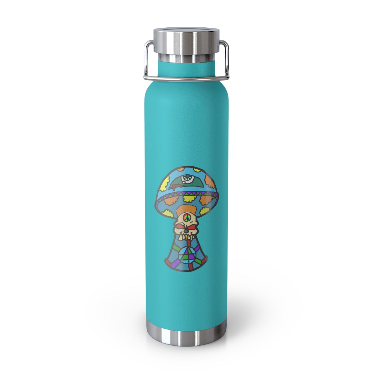 Multicolored Skull Shroom 22oz Vacuum Insulated Bottle