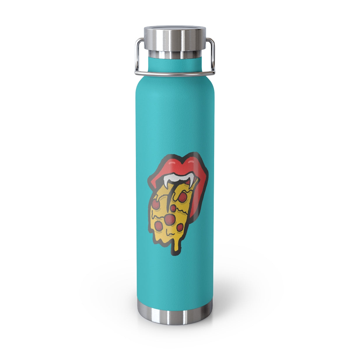 Red Pizza Tongue 22oz Vacuum Insulated Bottle