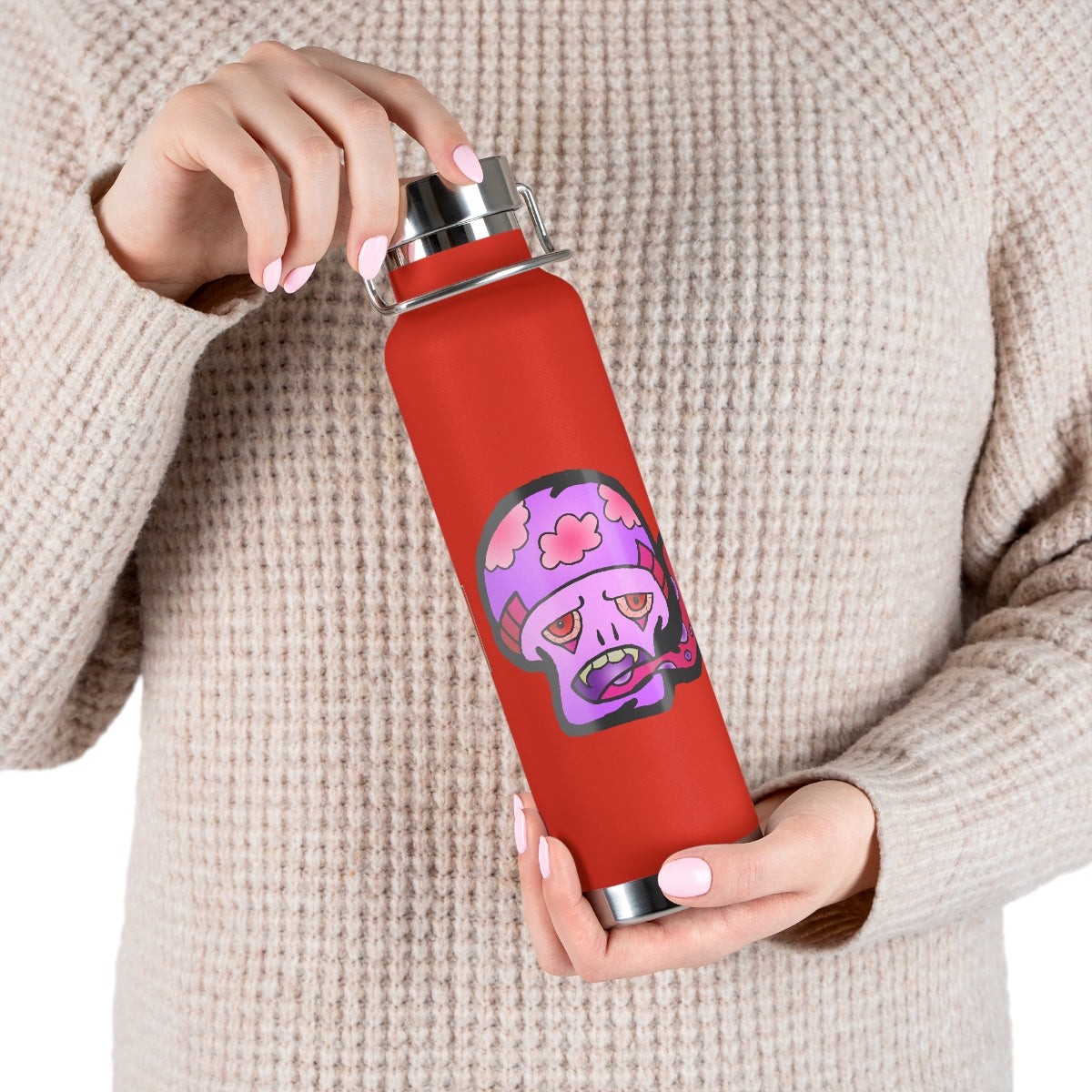 Pink Shroom 22oz Vacuum Insulated Bottle