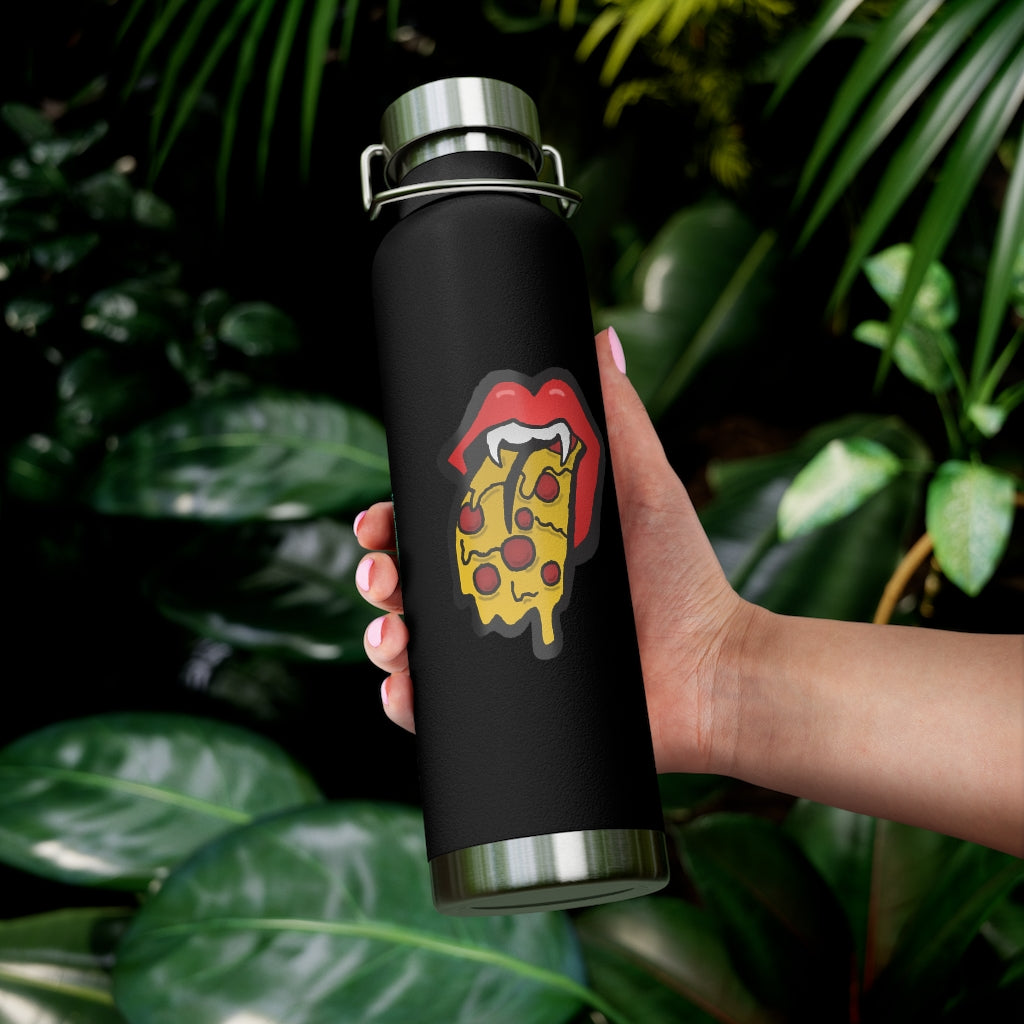 Red Pizza Tongue 22oz Vacuum Insulated Bottle