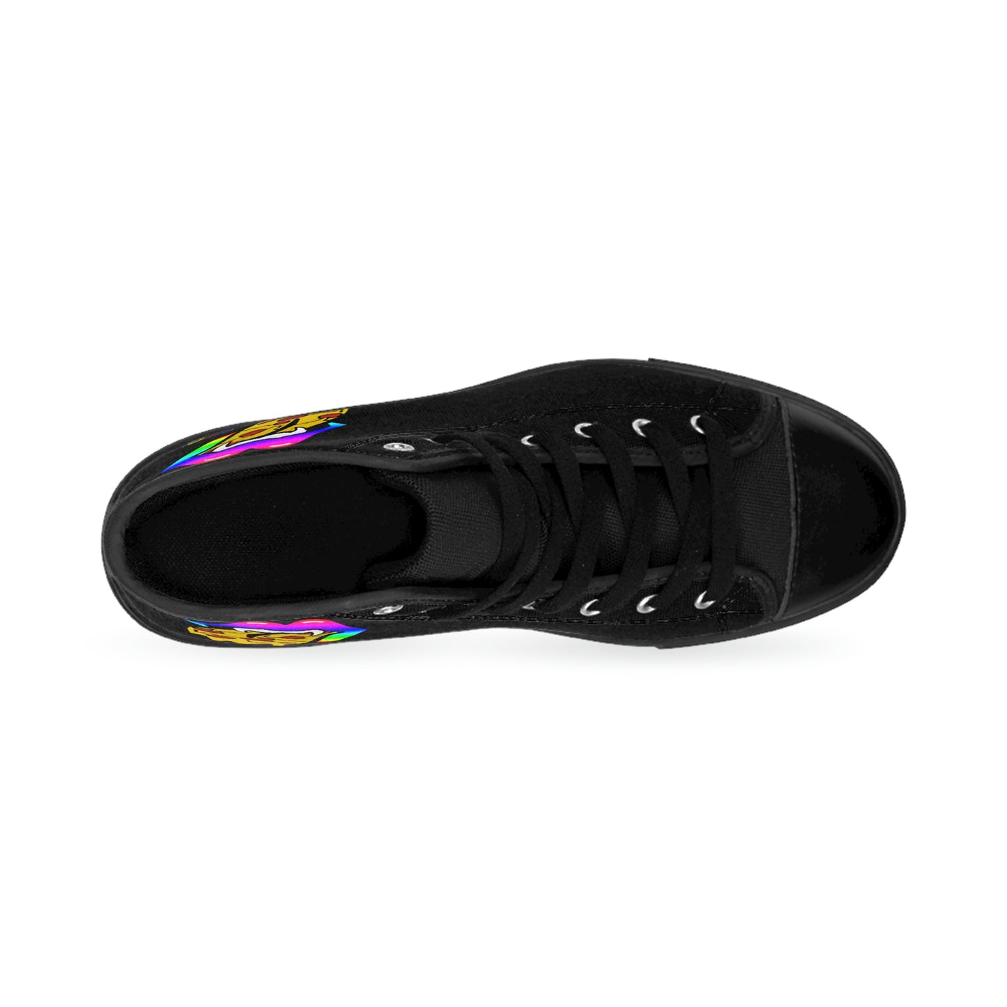 Rainbow Pizza Tongue Women's Classic Sneakers