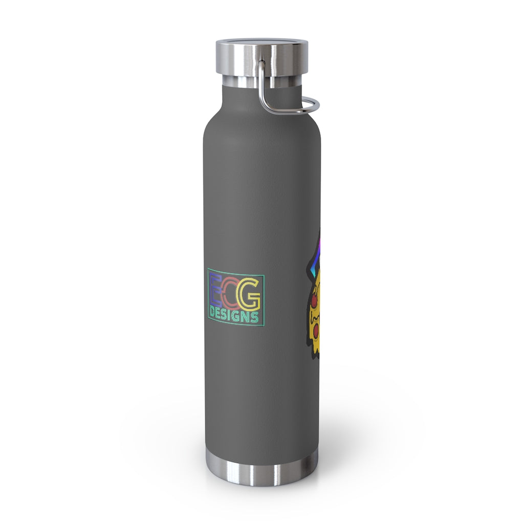 Rainbow Pizza Tongue 22oz Vacuum Insulated Bottle