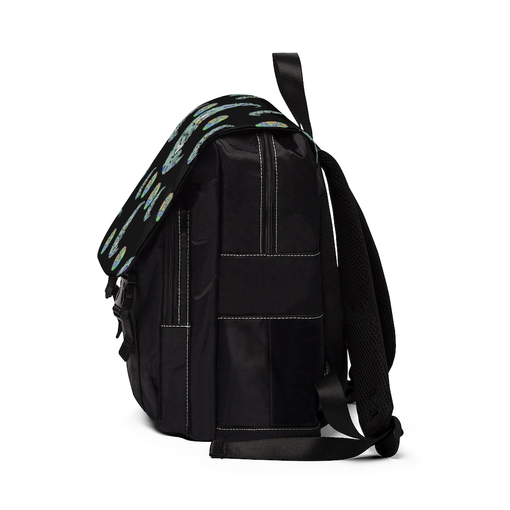 Green Moon Unisex Casual Shoulder Backpack