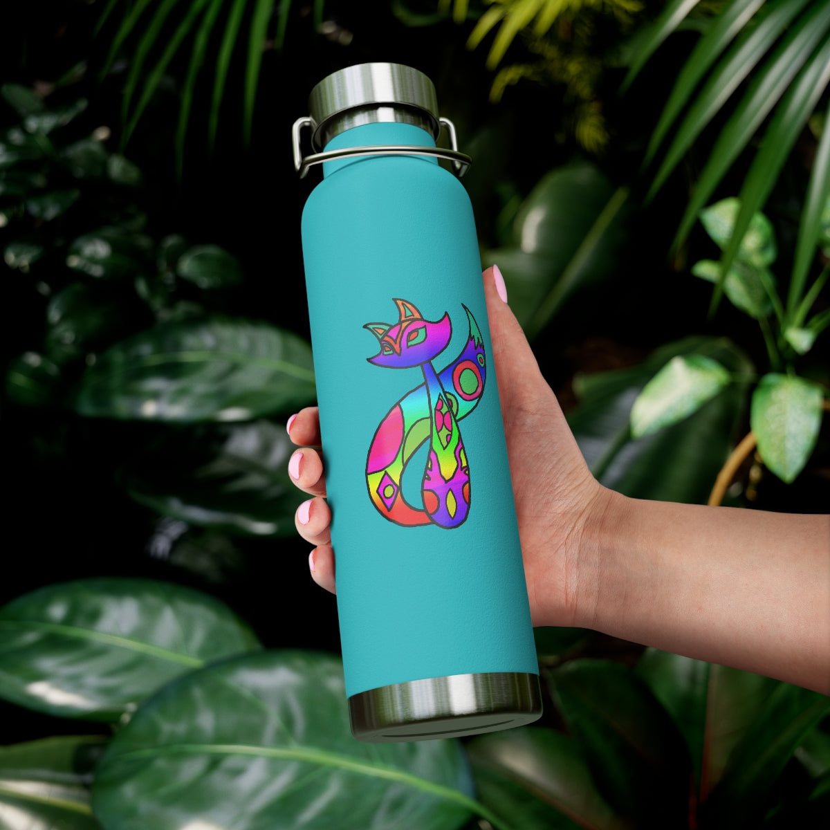 Rainbow Cat 22oz Vacuum Insulated Bottle