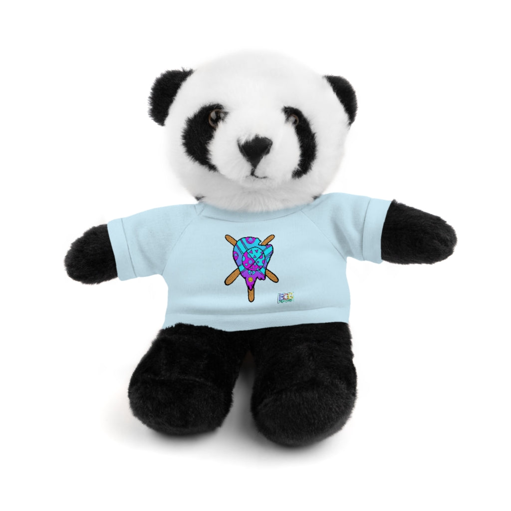 Blue and Purple Melted Popsicle Stuffed Animals with Tee