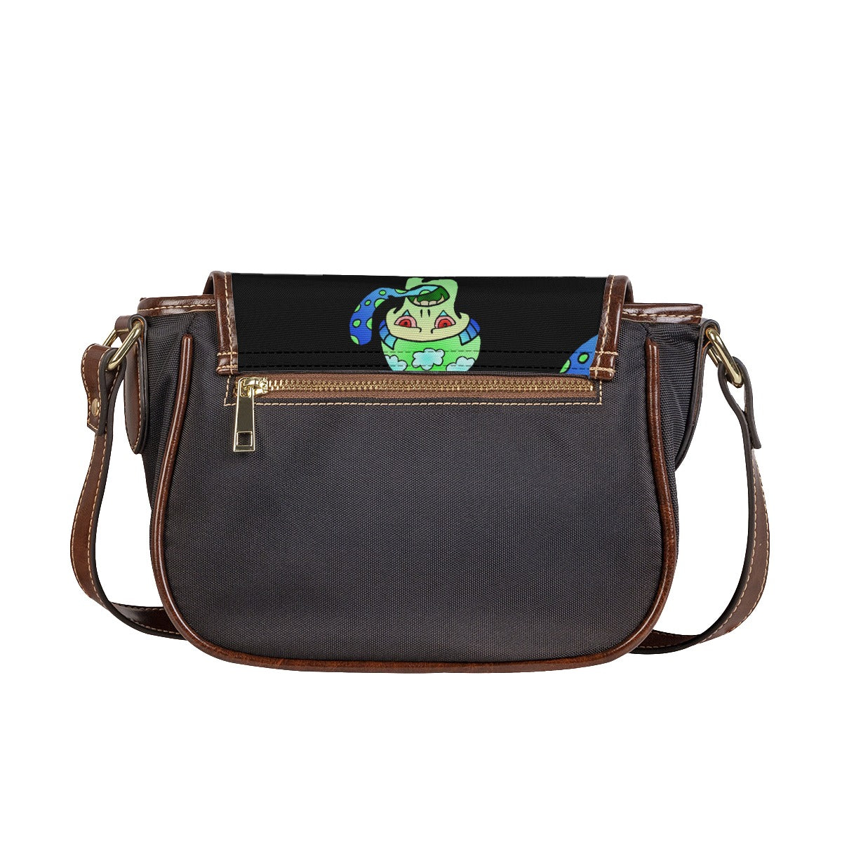 Green Shroom Tambourin Bag With Single Strap