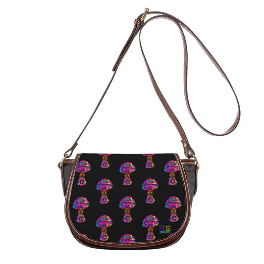 Rainbow Skull Shroom Tambourin Bag With Single Strap