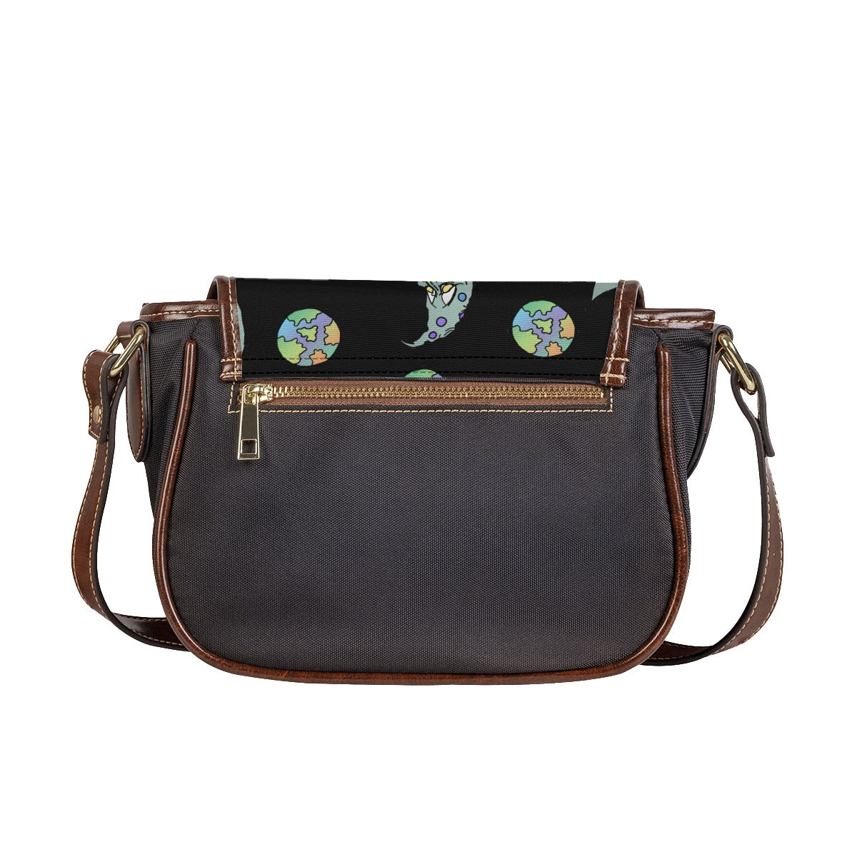 Green Moon Tambourin Bag With Single Strap