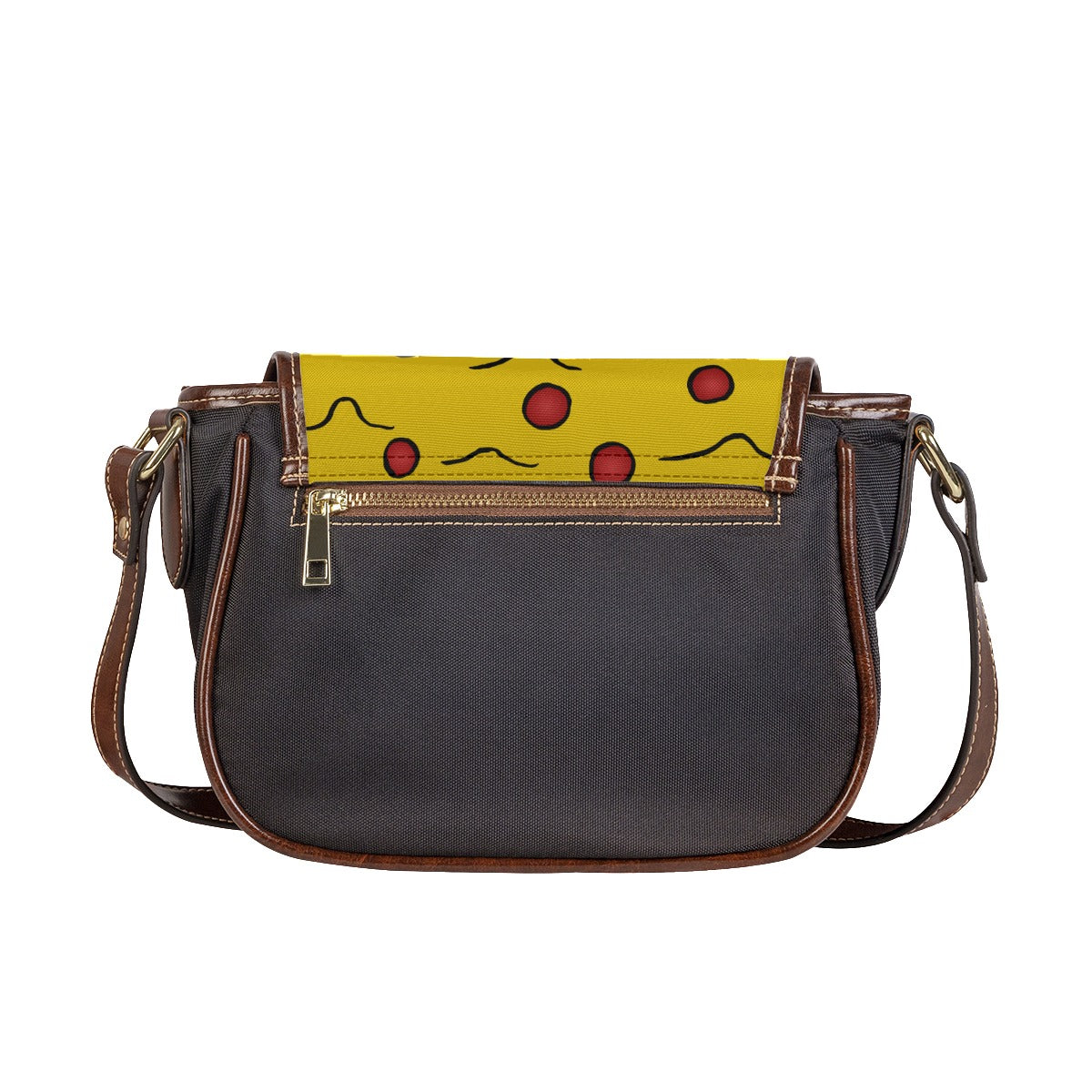 Pizza Drip Tambourin Bag With Single Strap