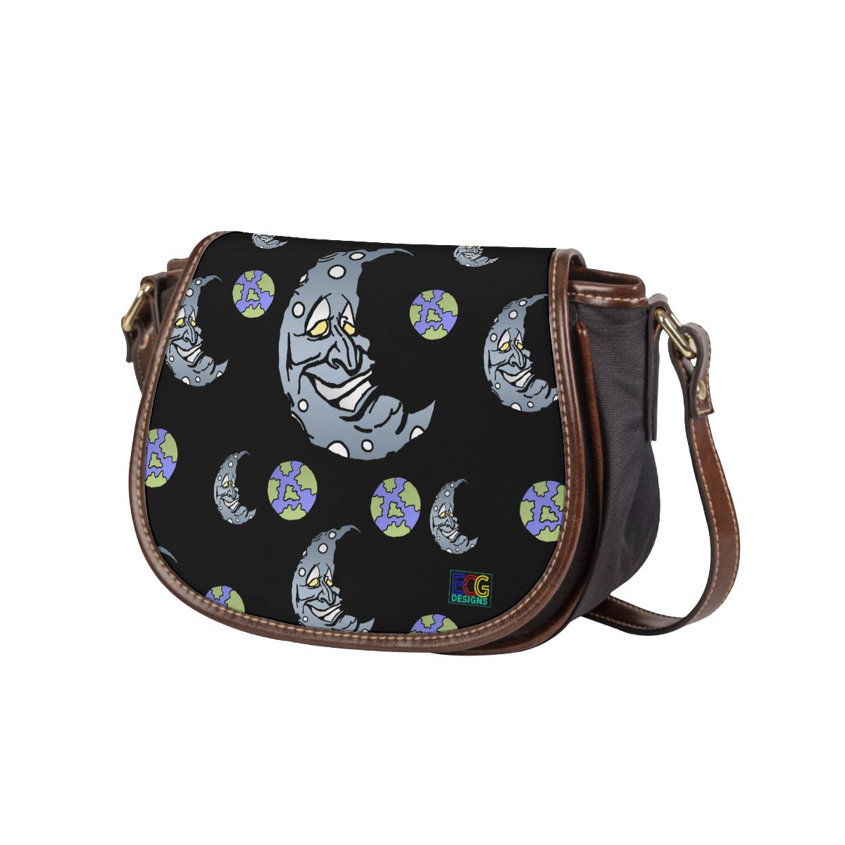 Silver Moon Tambourin Bag With Single Strap