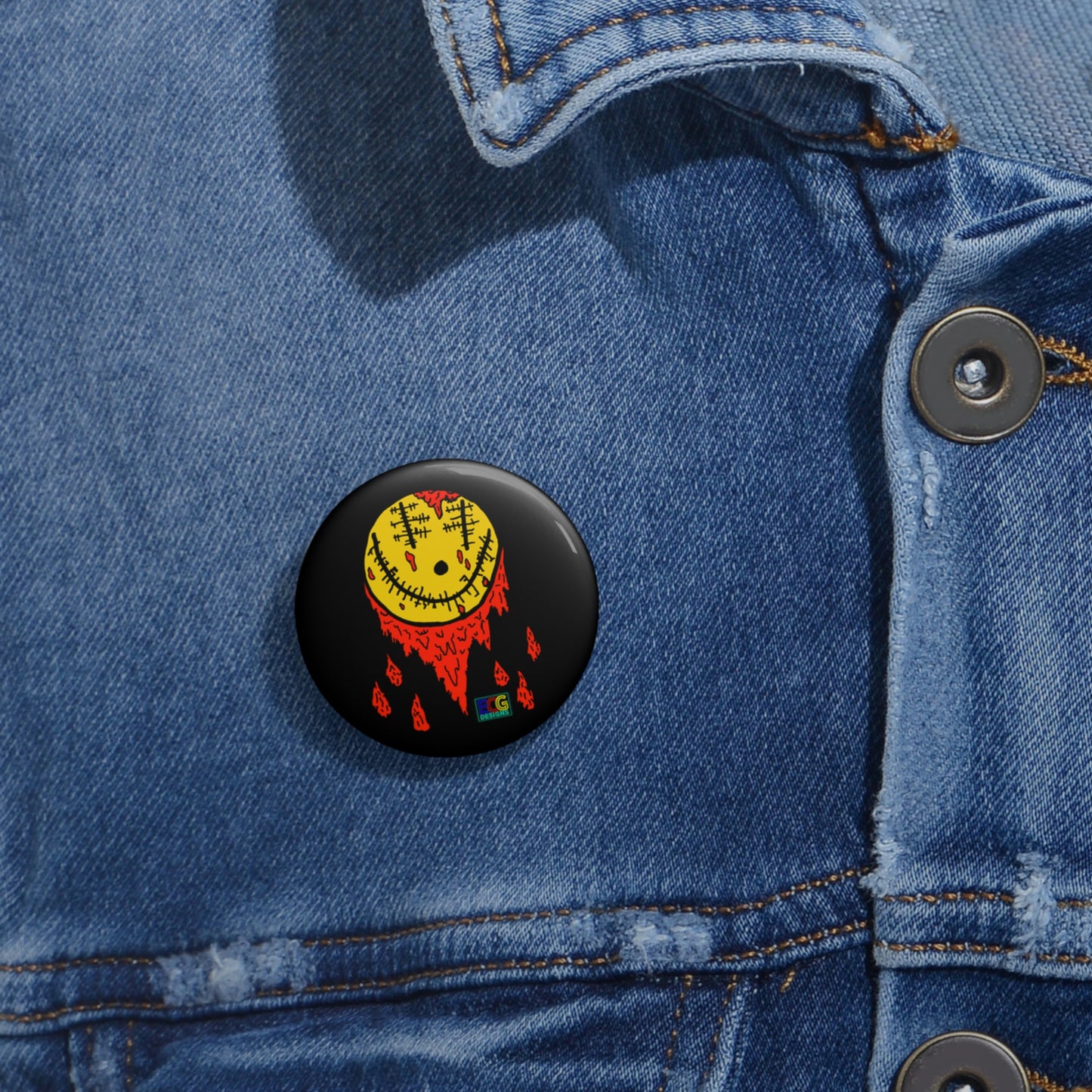 The Bloody Smile Pin Buttons