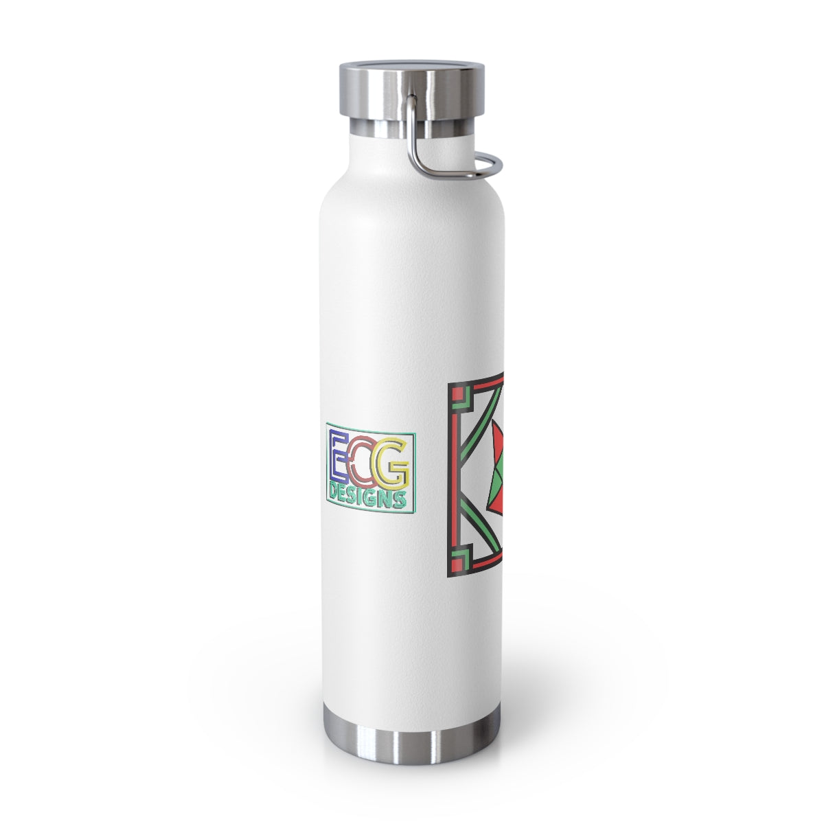 Red and Green Box Fox 22oz Vacuum Insulated Bottle