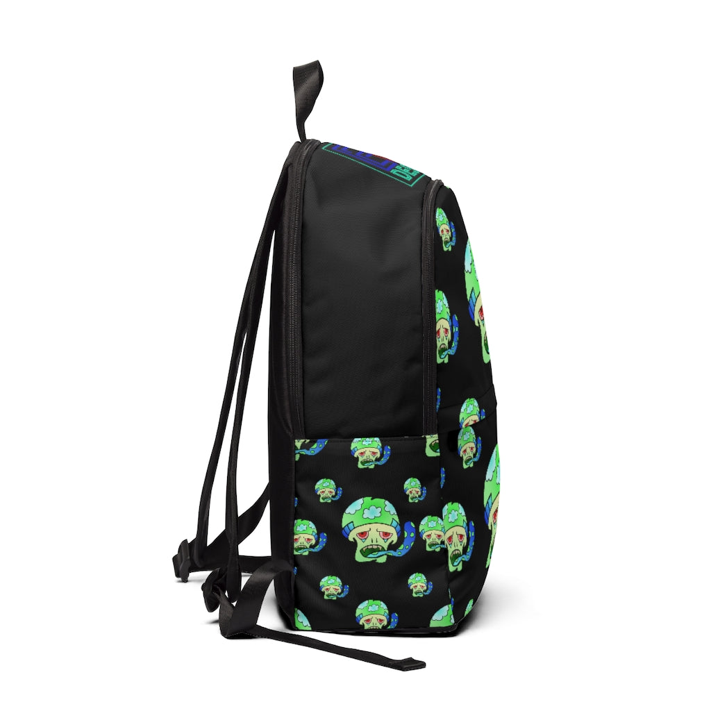 Green Shroom  Unisex Fabric Backpack