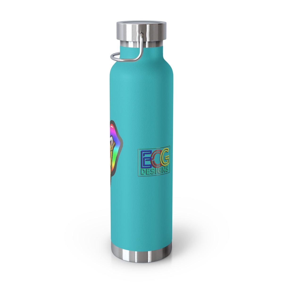 Rainbow Pizza Tongue 22oz Vacuum Insulated Bottle