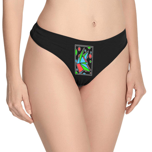 RBG Box Dog Women's All Over Print Thongs (Model L30)