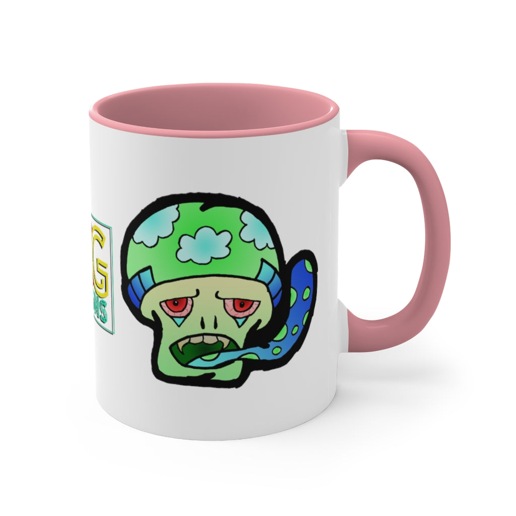 Green Shroom Accent Coffee Mug, 11oz